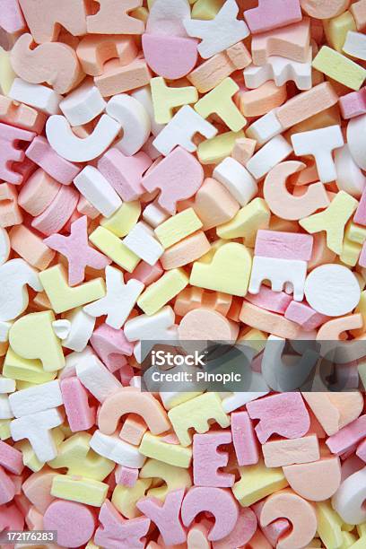 Sugar Candy Letters Background Stock Photo - Download Image Now - Letter M, Pink Color, Candy