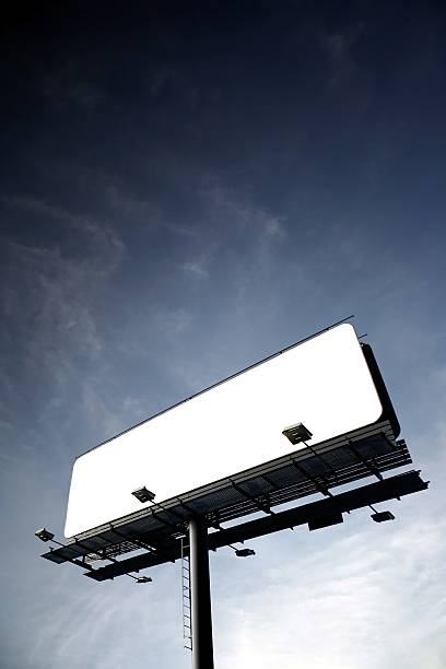 istock Blank billboard on cloudy sky, just add your text 172176288