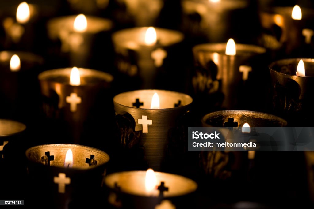 Gebet Kerzen - Lizenzfrei Kerze Stock-Foto