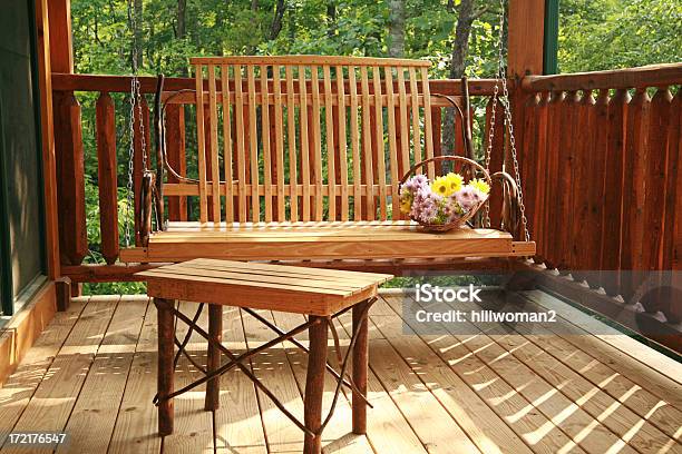 Porch Swing Stock Photo - Download Image Now - Porch Swing, Basket, Color Image