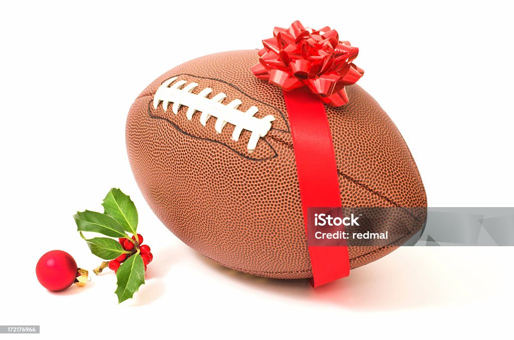 holiday football christmas  themed football American Football - Sport Stock Photo