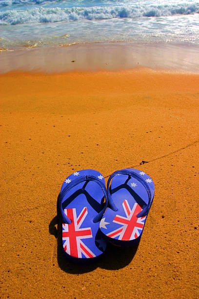 istock highly saturated thongs and beach 172177179