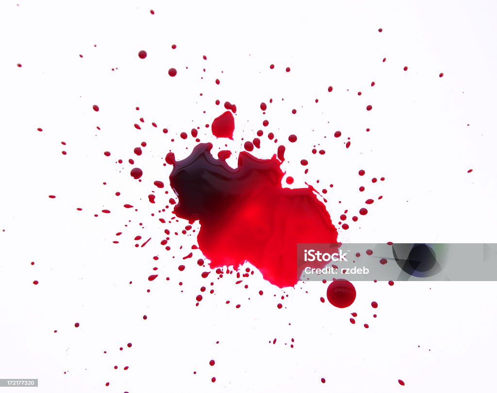 Colorazione di sangue - Foto stock royalty-free di Imbrattato