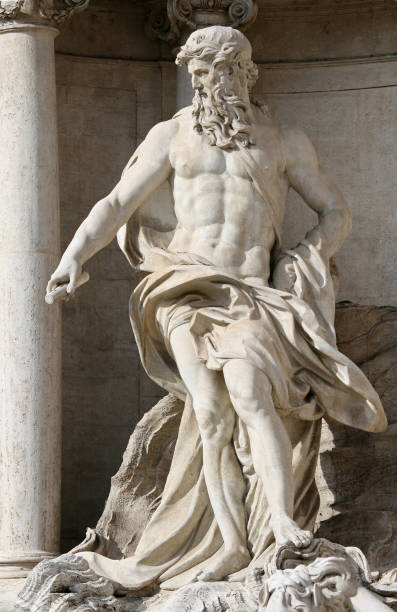 istock Neptune - Main sculpture at Fontana di Trevi 172177365