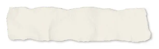 Photo of Single newspaper tear - on white
