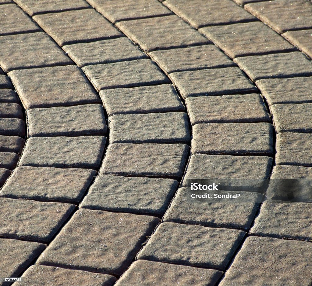 Curva Pavers - Foto de stock de Acera libre de derechos