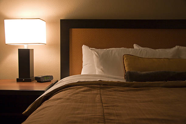 istock A modern hotel room with the bed and night stand 172178004