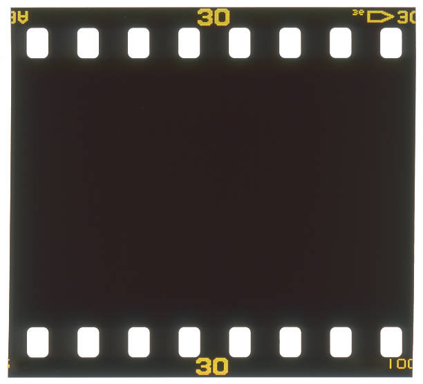istock 35mm Color Positive Slide Film Frame isolated on white. 172178257