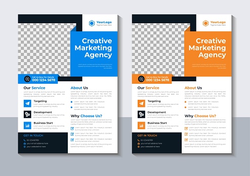 Business Flyer Design, Corporate Flyer Template