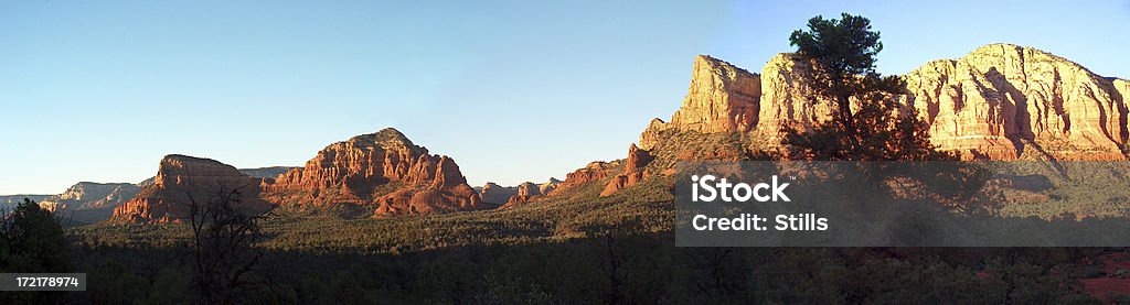 Cores da tarde de Sedona panorama - Royalty-free Arizona Foto de stock