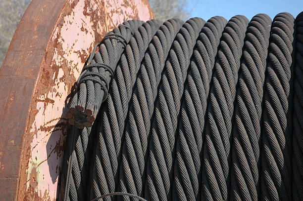 Big Wire Rope stock photo
