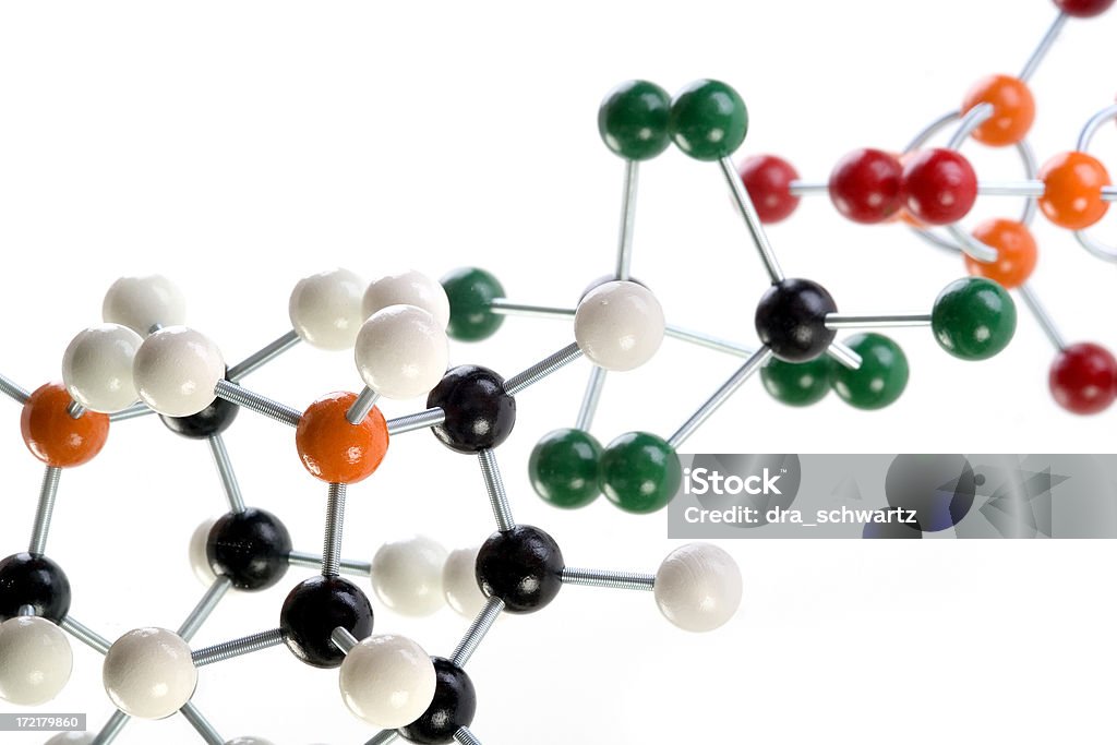 Los modelos Molecular - Foto de stock de Polímero libre de derechos