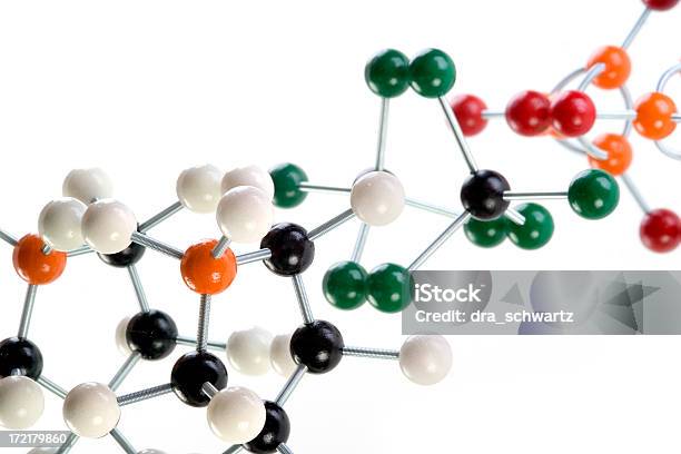 Los Modelos Molecular Foto de stock y más banco de imágenes de Polímero - Polímero, Molécula, Modelo