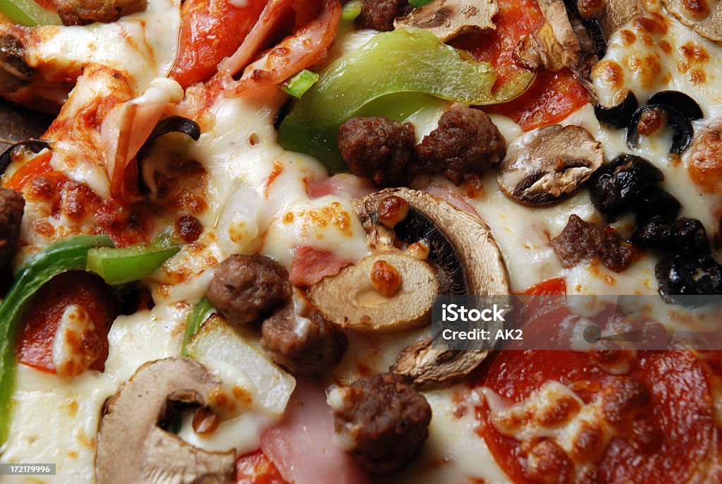 콤보입니다 close-up pizza - 로열티 프리 피자 스톡 사진