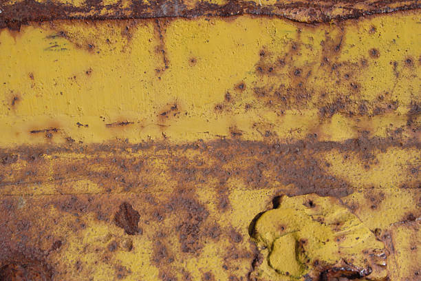 istock Rusted Yellow metal 172180069