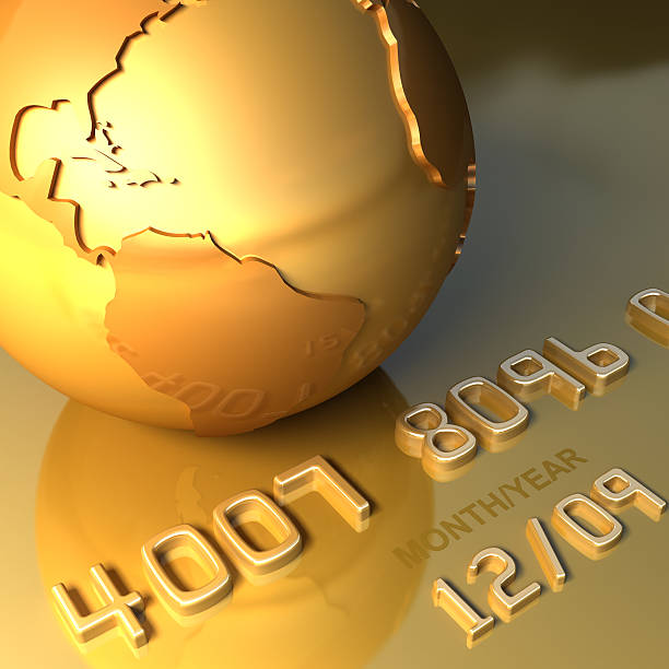 istock Abstract international gold credit card 172180070