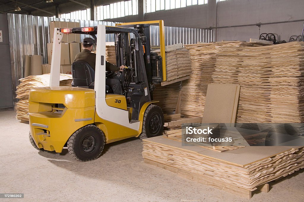 forklift stacking Business Stock Photo
