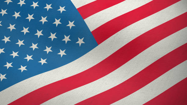 3D flag of USA