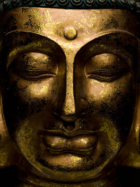 Calma Buda rosto - foto de acervo