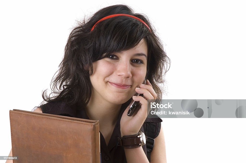 Studente al telefono - Foto stock royalty-free di Adolescente