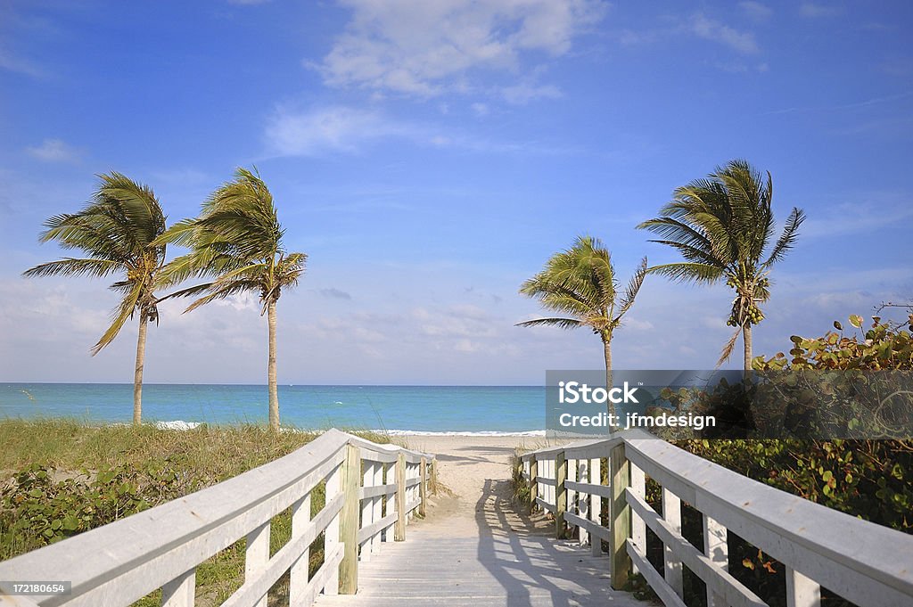 miami beach accesso - Foto stock royalty-free di Ponte