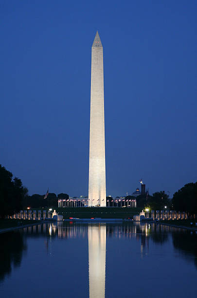 istock Washington monument reflected on water in the evening 172180714