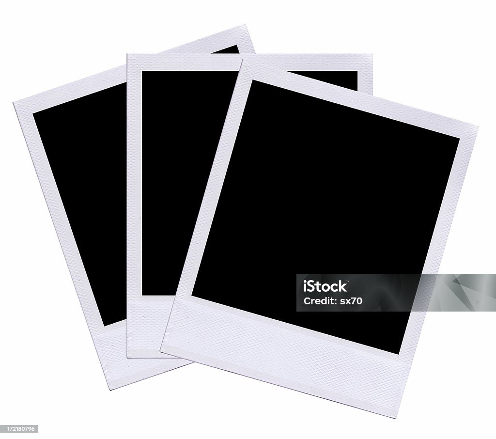 polaroid films for layers and backgrounds. Instant Print Transfer Stock Photo