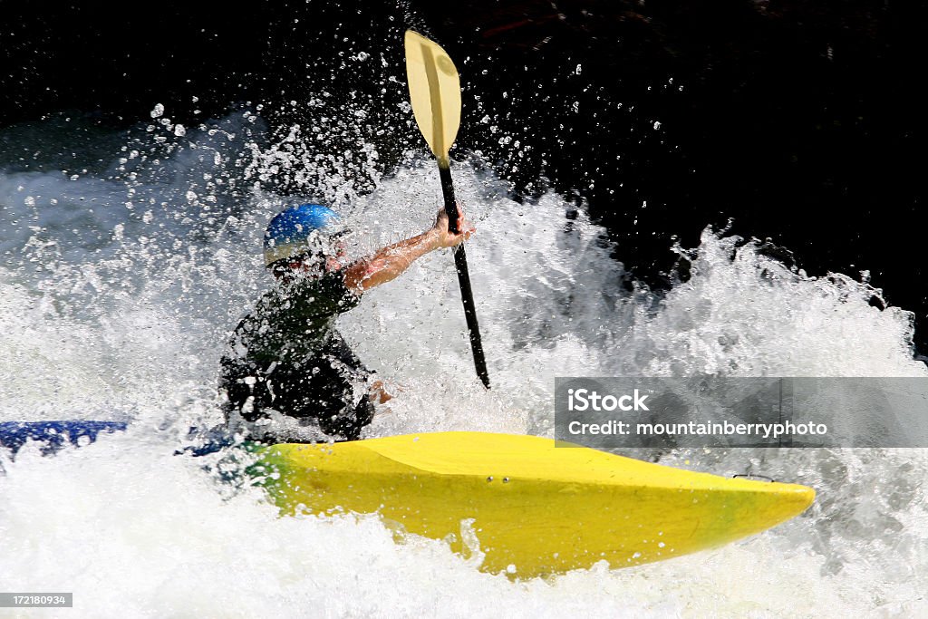 Amarillo - Foto de stock de Rafting en aguas bravas libre de derechos