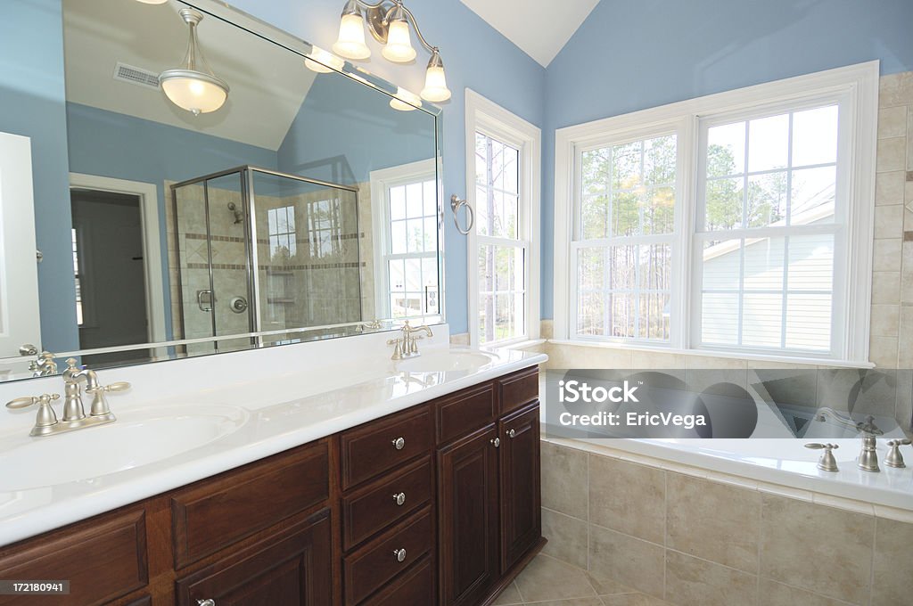 Master Bathroom Elegant Master Bath. Bathroom Stock Photo