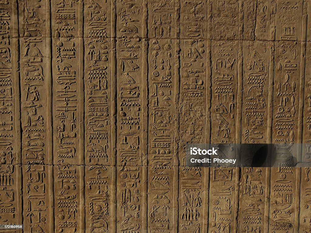 Jeroglifico egipcio - Zbiór zdjęć royalty-free (Sztych)
