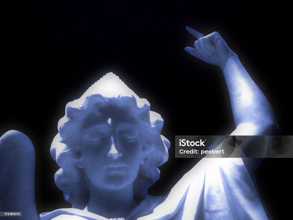 St. Michael azul - Foto de stock de Anjo royalty-free