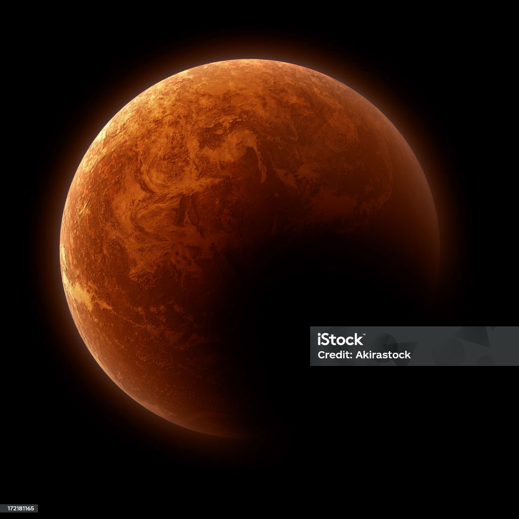 가상 행성입니다-철두철미 - 로열티 프리 화성-행성 스톡 사진