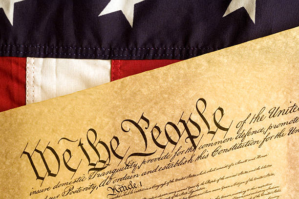 istock American Flag and Declaration of Independance 172181193