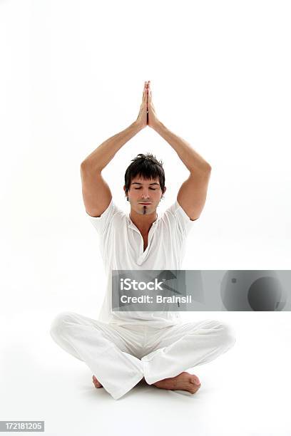 Man Doing Yoga Stock Photo - Download Image Now - 20-29 Years, Adult, Adults Only