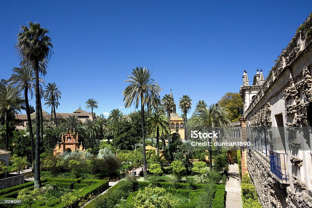 Gärten des Alcazar - Lizenzfrei Sevilla Stock-Foto