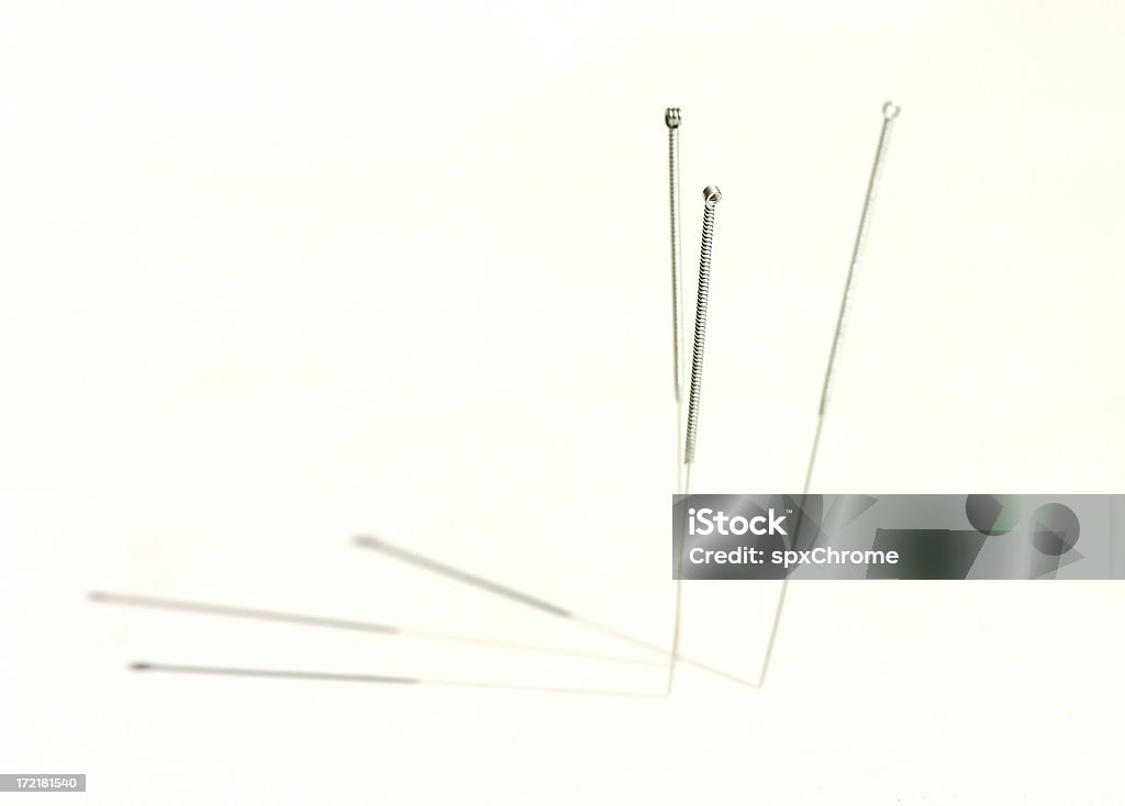 Agulhas de acupuntura - Royalty-free Acupuntura Foto de stock