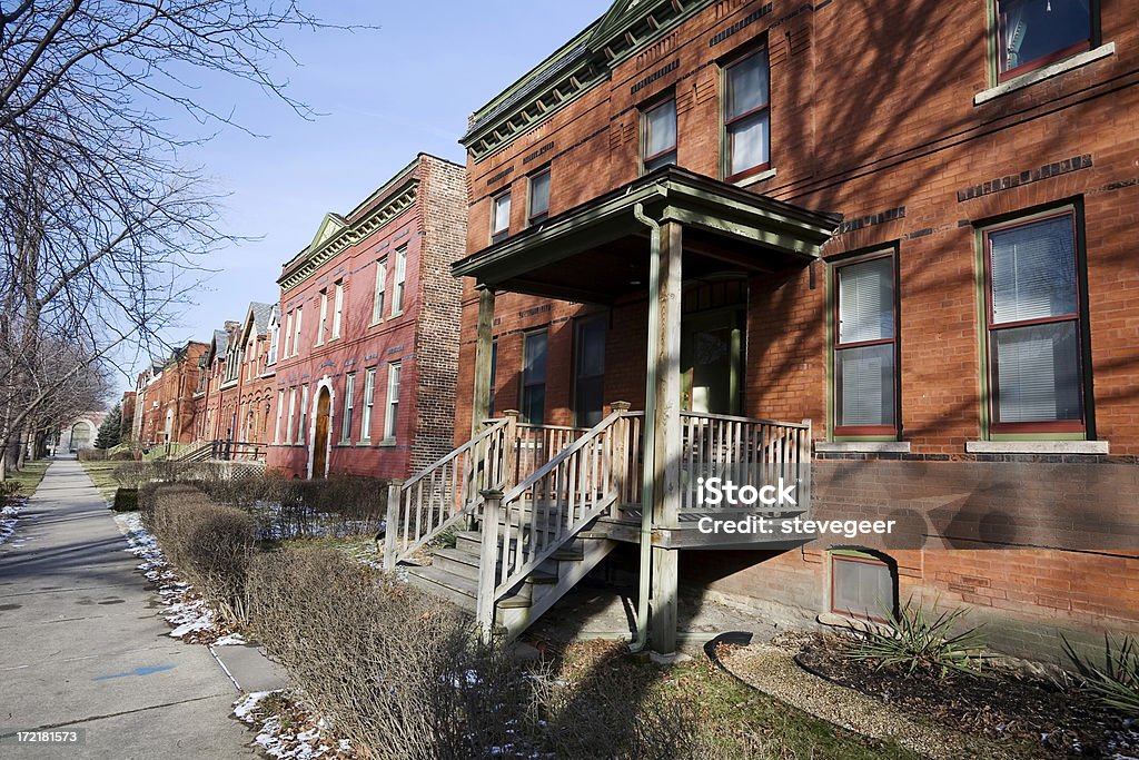 Chicago Pullman  Neighborhood Houses  Chicago - Illinois Stock Photo