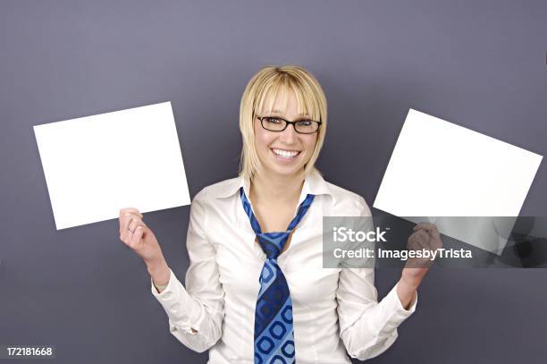 Two Signs Stock Photo - Download Image Now - Adult, Adults Only, Beautiful Woman