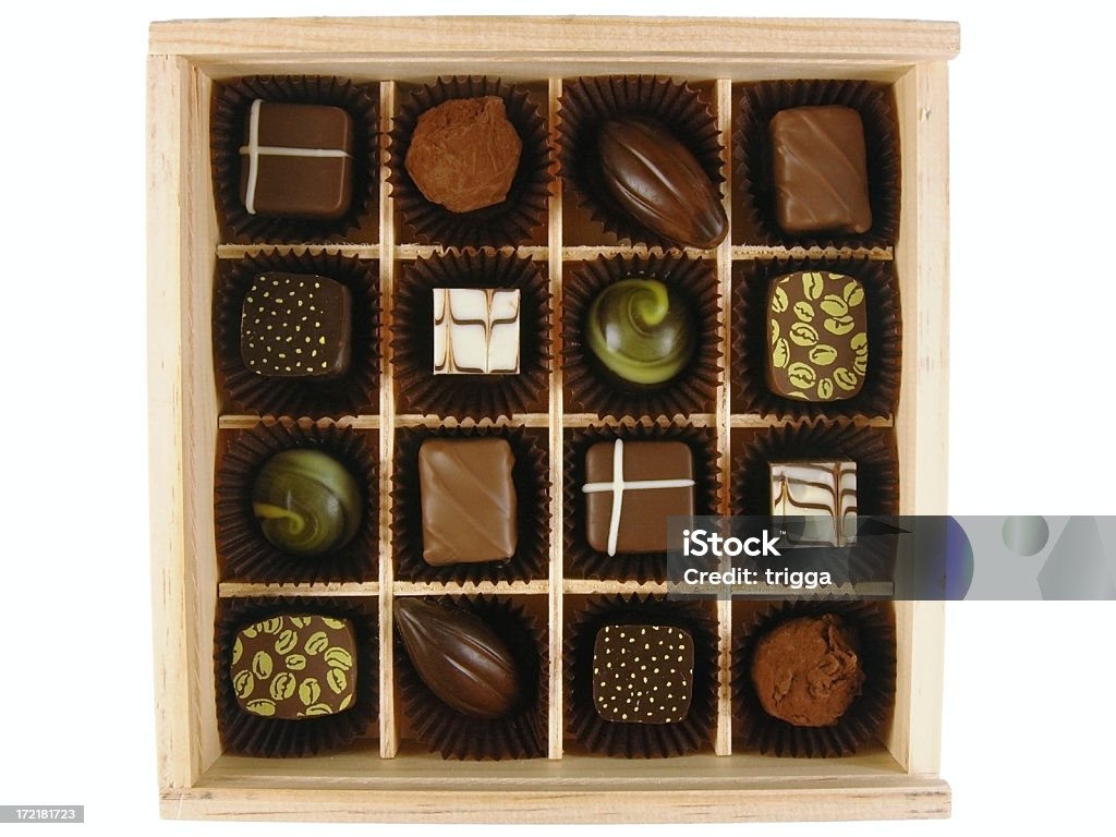 초콜릿 1상자 제공 - 로열티 프리 초콜릿 스톡 사진
