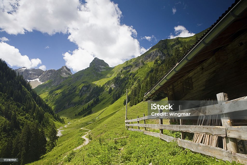 alpine verão hut - Foto de stock de Alpes europeus royalty-free