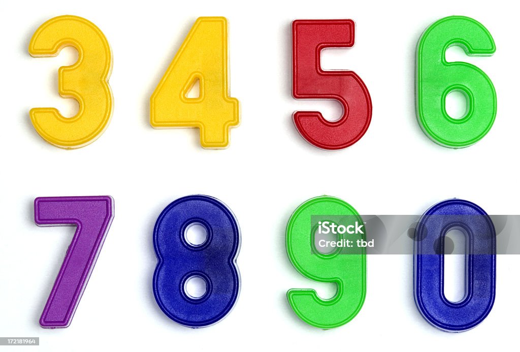 Alfabeto (numeri) di serie di - Foto stock royalty-free di Numero magnetico