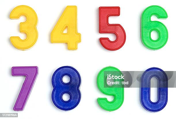 Alphabet Series Stock Photo - Download Image Now - Number Magnet, Number, Plastic