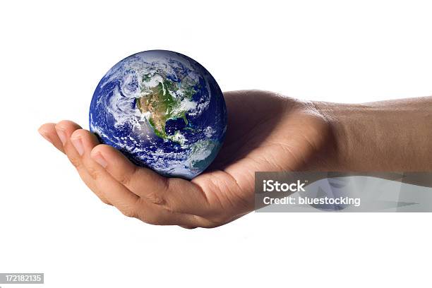 Terra In Mano - Fotografie stock e altre immagini di Globo terrestre - Globo terrestre, Leadership, Conservazione ambientale