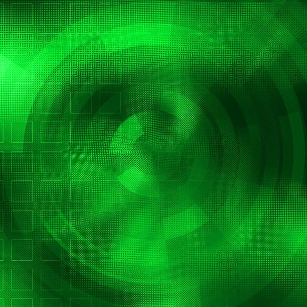 Abstract green gradient circular background stock photo