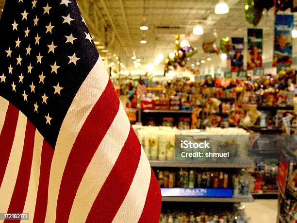 America For Sale Stock Photo - Download Image Now - American Flag, Store, Shopping