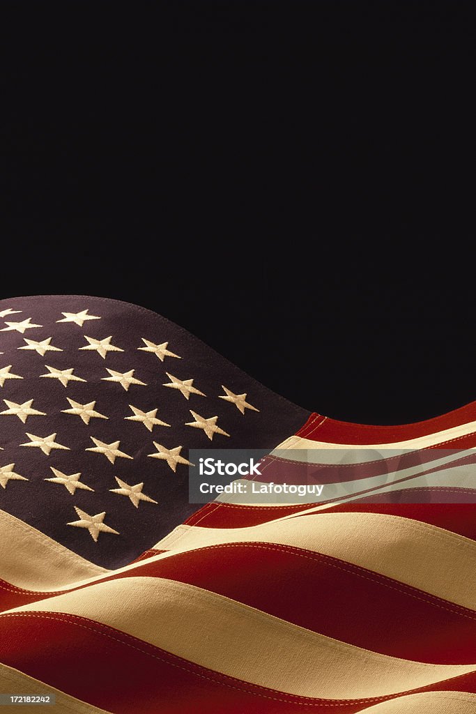 EUA, bandeira, Vertical - Foto de stock de Bandeira Norte-Americana royalty-free