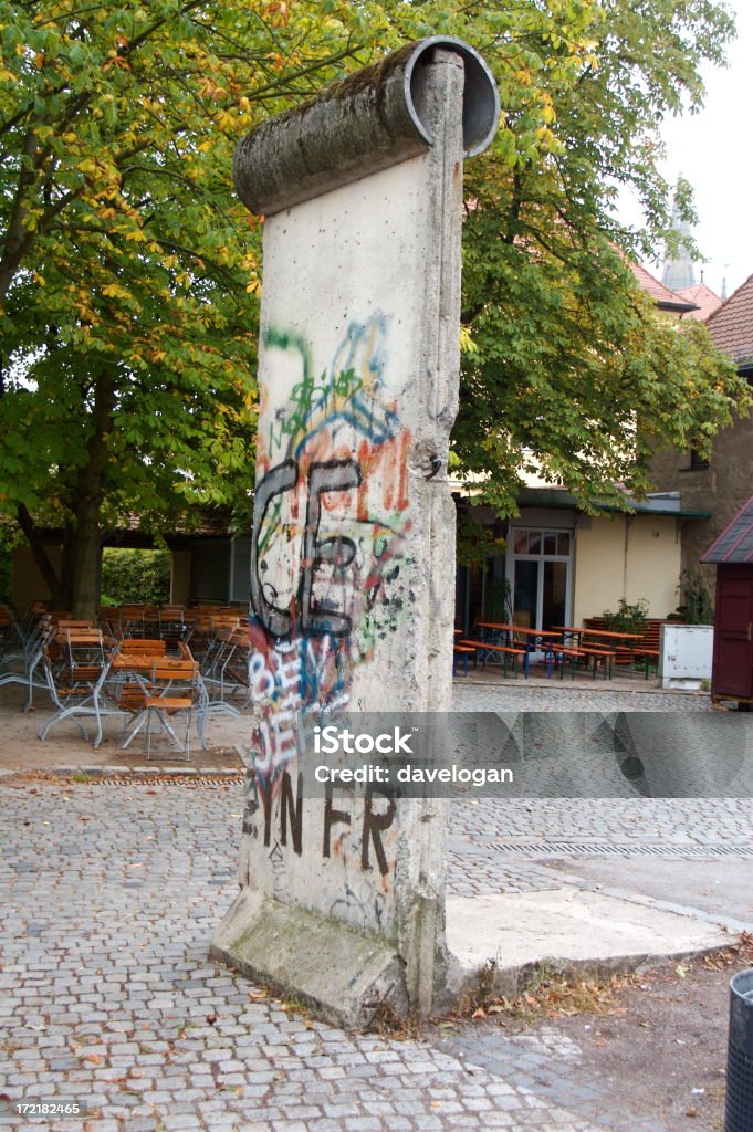 Abschnitt der alten Berliner Mauer befindet sich jetzt in Ansbach Deutschland - Lizenzfrei Berliner Mauer Stock-Foto