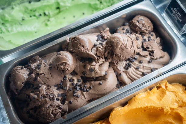 istock Chocolate Ice Cream or Gelato Chocolate Chips 1721824871