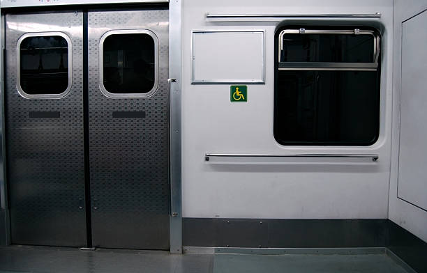 empty subway car stock photo