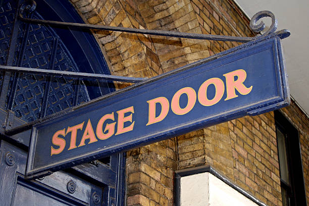 istock Stage door entrance sign 172183044